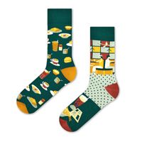Unisex Simple Style Classic Style Color Block Cotton Printing Crew Socks A Pair sku image 3