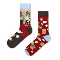 Unisex Simple Style Classic Style Color Block Cotton Printing Crew Socks A Pair sku image 7