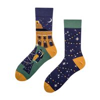 Unisex Simple Style Classic Style Color Block Cotton Printing Crew Socks A Pair main image 2