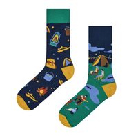 Unisex Simple Style Classic Style Color Block Cotton Printing Crew Socks A Pair sku image 2