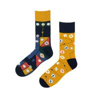 Unisex Simple Style Classic Style Color Block Cotton Printing Crew Socks A Pair sku image 6