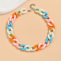 Cute Sweet Solid Color Arylic Wholesale Necklace main image 5