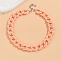 Cute Sweet Solid Color Arylic Wholesale Necklace sku image 2