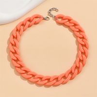 Cute Sweet Solid Color Arylic Wholesale Necklace main image 3
