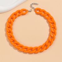 Cute Sweet Solid Color Arylic Wholesale Necklace sku image 4