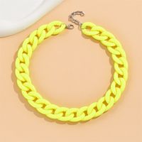 Cute Sweet Solid Color Arylic Wholesale Necklace sku image 8
