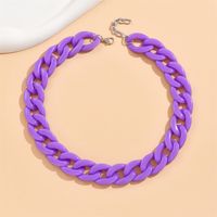 Cute Sweet Solid Color Arylic Wholesale Necklace sku image 5
