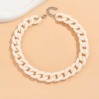 Cute Sweet Solid Color Arylic Wholesale Necklace sku image 6