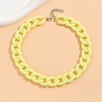 Cute Sweet Solid Color Arylic Wholesale Necklace sku image 9