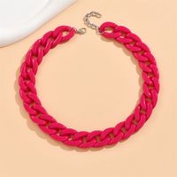 Cute Sweet Solid Color Arylic Wholesale Necklace sku image 10