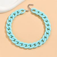 Cute Sweet Solid Color Arylic Wholesale Necklace sku image 12