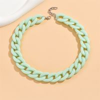 Cute Sweet Solid Color Arylic Wholesale Necklace sku image 11