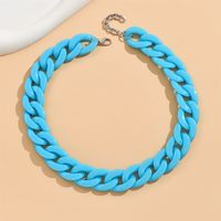 Cute Sweet Solid Color Arylic Wholesale Necklace sku image 13