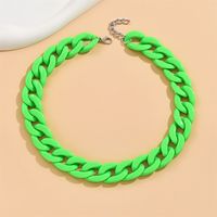 Cute Sweet Solid Color Arylic Wholesale Necklace sku image 14