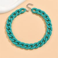Cute Sweet Solid Color Arylic Wholesale Necklace sku image 15