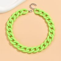 Cute Sweet Solid Color Arylic Wholesale Necklace sku image 17
