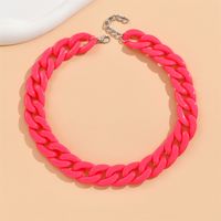 Cute Sweet Solid Color Arylic Wholesale Necklace sku image 18