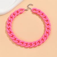 Cute Sweet Solid Color Arylic Wholesale Necklace sku image 21