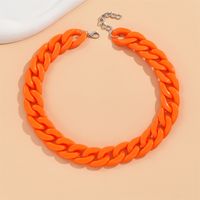 Cute Sweet Solid Color Arylic Wholesale Necklace sku image 23