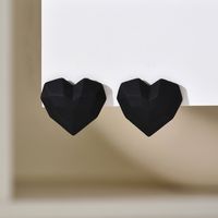 1 Pair Ig Style Heart Shape Plating Arylic Ear Studs sku image 11