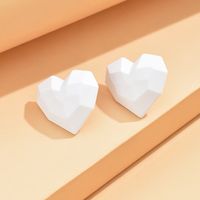 1 Pair Ig Style Heart Shape Plating Arylic Ear Studs sku image 10