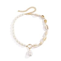 Elegant Beach Geometric Shell Artificial Pearl Shell Beaded Plating Women's Necklace main image 3