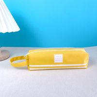 Color Block Cloth Learning School Preppy Style Simple Style Pencil Case main image 3