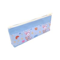 Color Block Leather Learning School Cute Simple Style Pencil Case main image 4