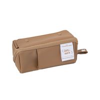 Letter Solid Color Pu Leather Learning Korean Style Pencil Case main image 4