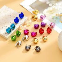 1 Pair Simple Style Classic Style Water Droplets Plating Arylic Ear Studs main image 1