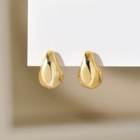 1 Pair Simple Style Classic Style Water Droplets Plating Arylic Ear Studs sku image 1