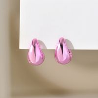 1 Pair Simple Style Classic Style Water Droplets Plating Arylic Ear Studs sku image 7
