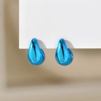 1 Pair Simple Style Classic Style Water Droplets Plating Arylic Ear Studs sku image 8