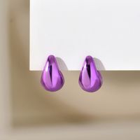 1 Pair Simple Style Classic Style Water Droplets Plating Arylic Ear Studs sku image 9