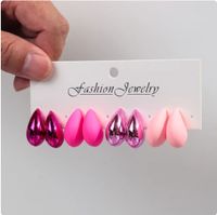 Wholesale Jewelry Ig Style Classic Style Water Droplets Arylic Plating Ear Studs sku image 16