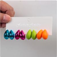 Wholesale Jewelry Ig Style Classic Style Water Droplets Arylic Plating Ear Studs sku image 8