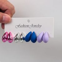 Wholesale Jewelry Ig Style Classic Style Water Droplets Arylic Plating Ear Studs sku image 12