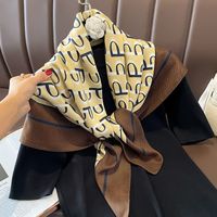 Women's Simple Style Letter Polyester Scarf main image 3