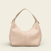 Women's Medium Pu Leather Color Block Streetwear Dumpling Shape Zipper Shoulder Bag sku image 3