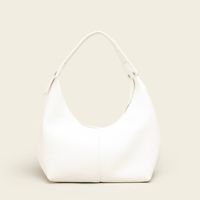Women's Medium Pu Leather Color Block Streetwear Dumpling Shape Zipper Shoulder Bag sku image 4