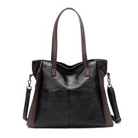 Women's Large Pu Leather Solid Color Vintage Style Classic Style Square Zipper Shoulder Bag main image 2