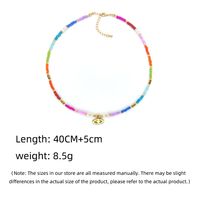 Vacation Colorful Mixed Materials Beaded Knitting Women's Necklace main image 10
