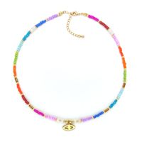 Vacation Colorful Mixed Materials Beaded Knitting Women's Necklace main image 9
