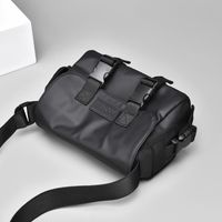 Men's Solid Color Oxford Cloth Zipper Shoulder Bag sku image 1