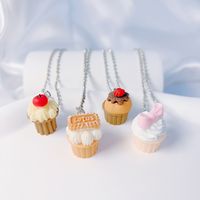 Süß Frucht Kuchen Synthetik Dreidimensional Unisex Halskette Mit Anhänger main image 5