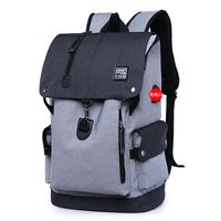 Männer Einfarbig Oxford Reißverschluss Funktioneller Rucksack Laptop-Rucksack main image 1