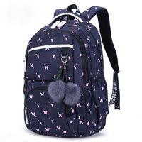Waterproof Geometric Floral School Daily School Backpack main image 3