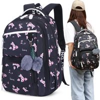 Waterproof Geometric Floral School Daily School Backpack main image 1