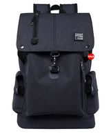 Men's Solid Color Oxford Fabric Zipper Functional Backpack Laptop Backpack sku image 2