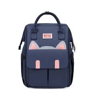 Waterproof Anti-theft Solid Color Casual Daily Women's Backpack sku image 2